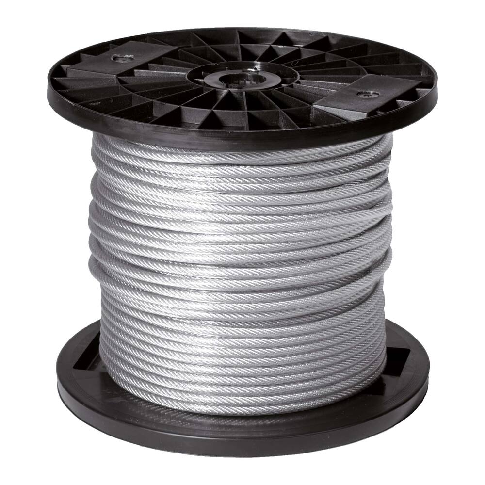 WASLIJN PVC/STAALDRAAD 5-3MM HASPEL 100M