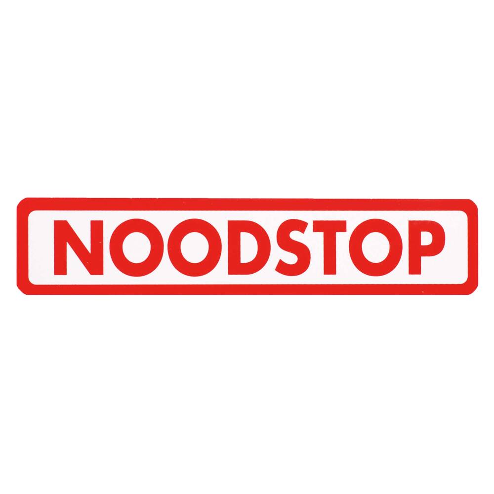STICKER NOODSTOP 15 X 3 CM