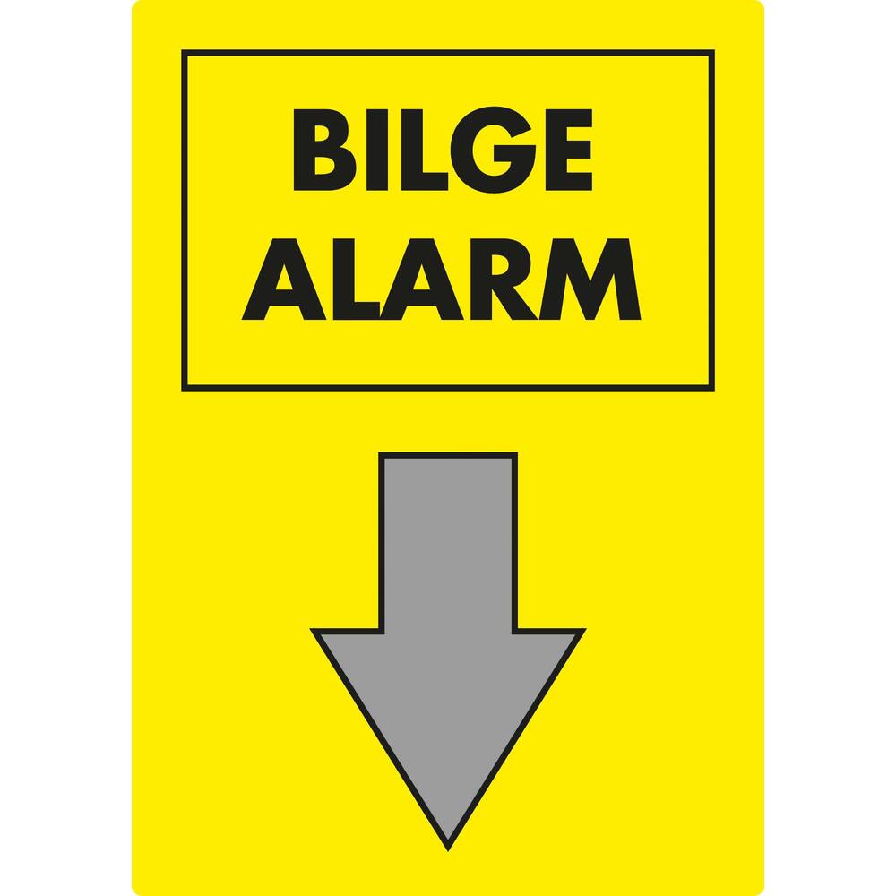 BORDJE BILGE ALARM 15 X 10 CM
