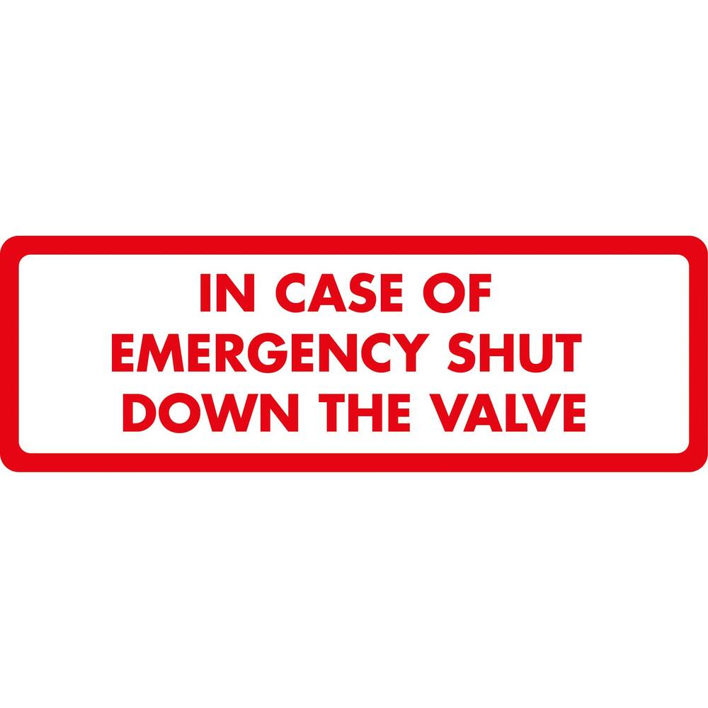 STICKER IN CASE OF EMERGENCY (ENGELS) 15 X 5 CM