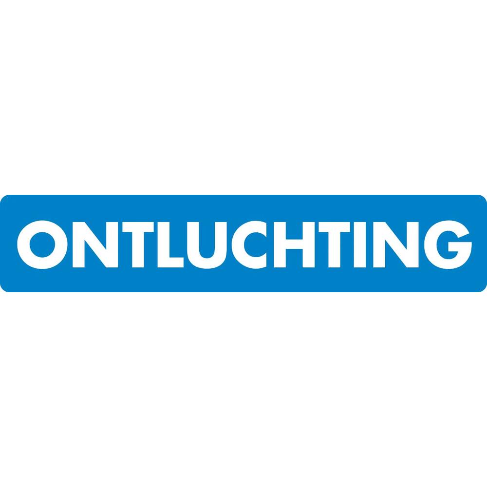 STICKER ONTLUCHTING 10 X 2 CM