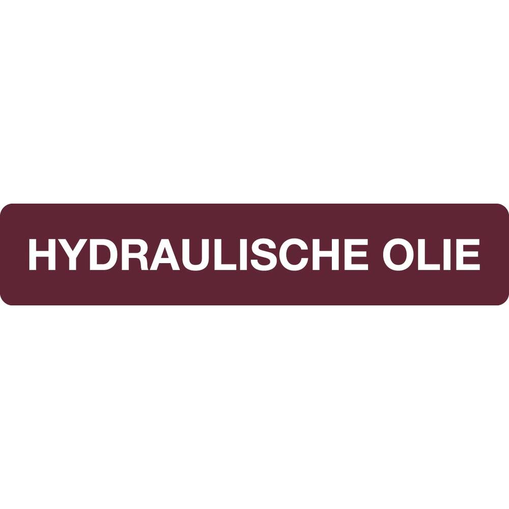 STICKER HYDRAULISCHE OLIE 10 X 2 CM