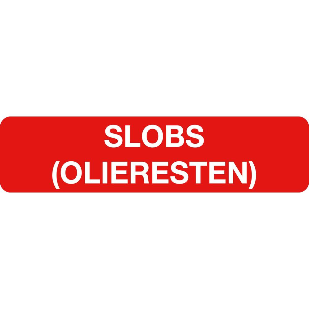 STICKER SLOBS (OLIERESTEN) 17 X 4 CM