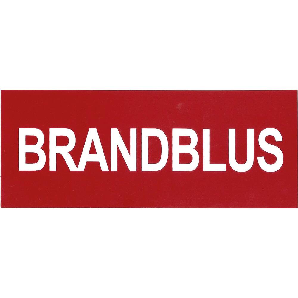LEIDINGSTICKER BRANDBLUS 20 X 8 CM