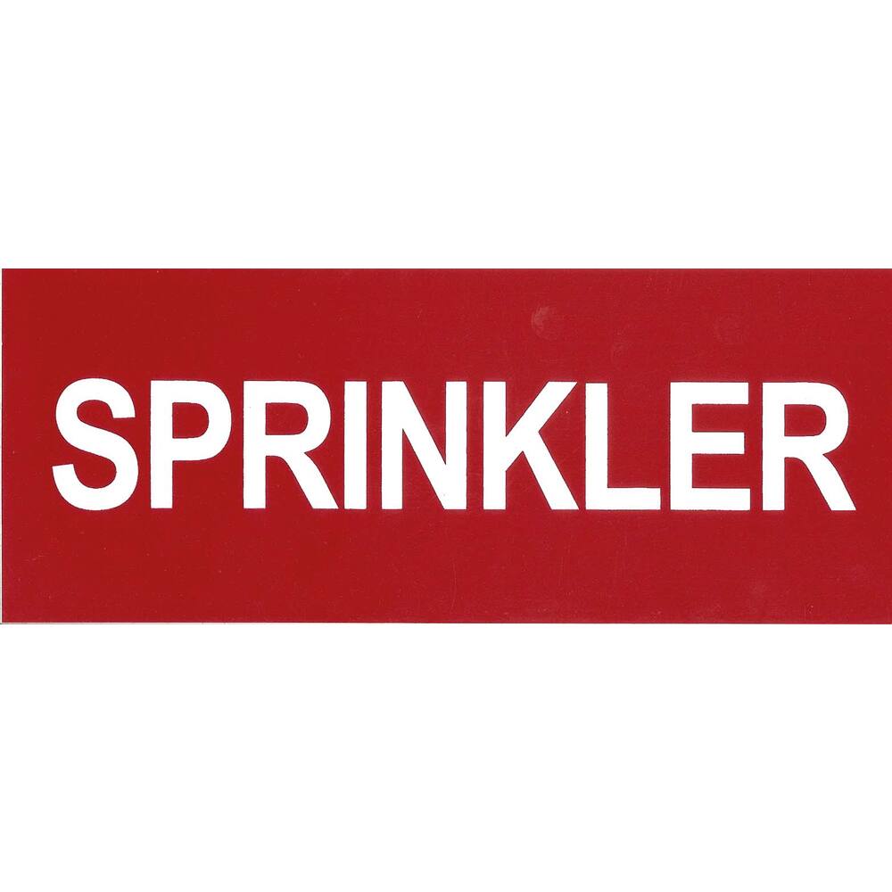 LEIDINGSTICKER SPRINKLER 20 X 8 CM