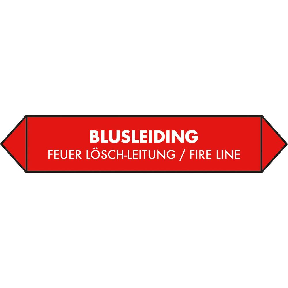 LEIDINGSTICKER BLUSLEIDING (NEDERLANDS, ENGELS, DUITS) 15 X 3 CM