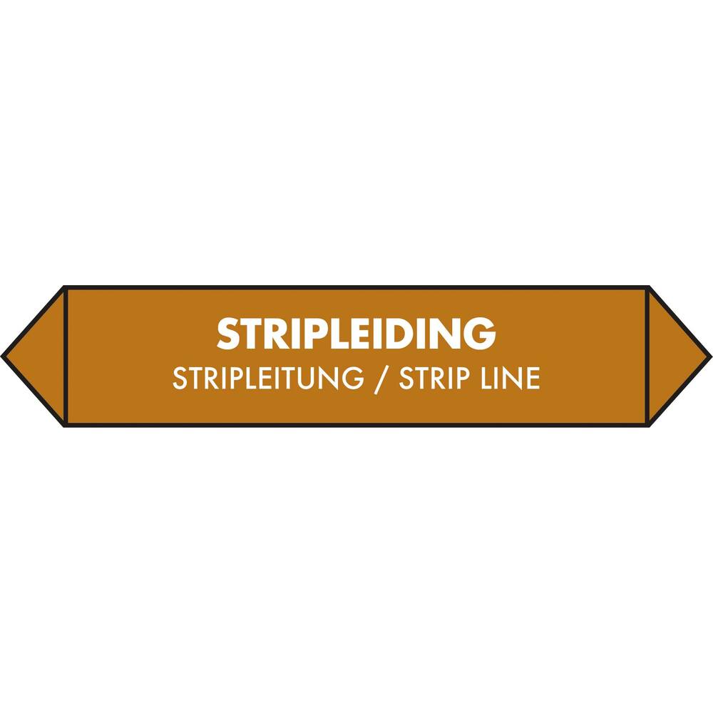 LEIDINGSTICKER STRIPLEIDING (NEDERLANDS, ENGELS, DUITS) 15 X 3 CM