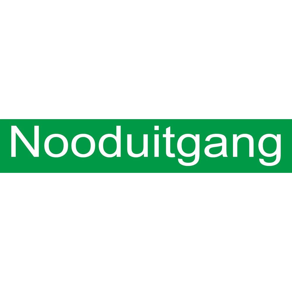 STICKER NOODUITGANG 15 X 3 CM