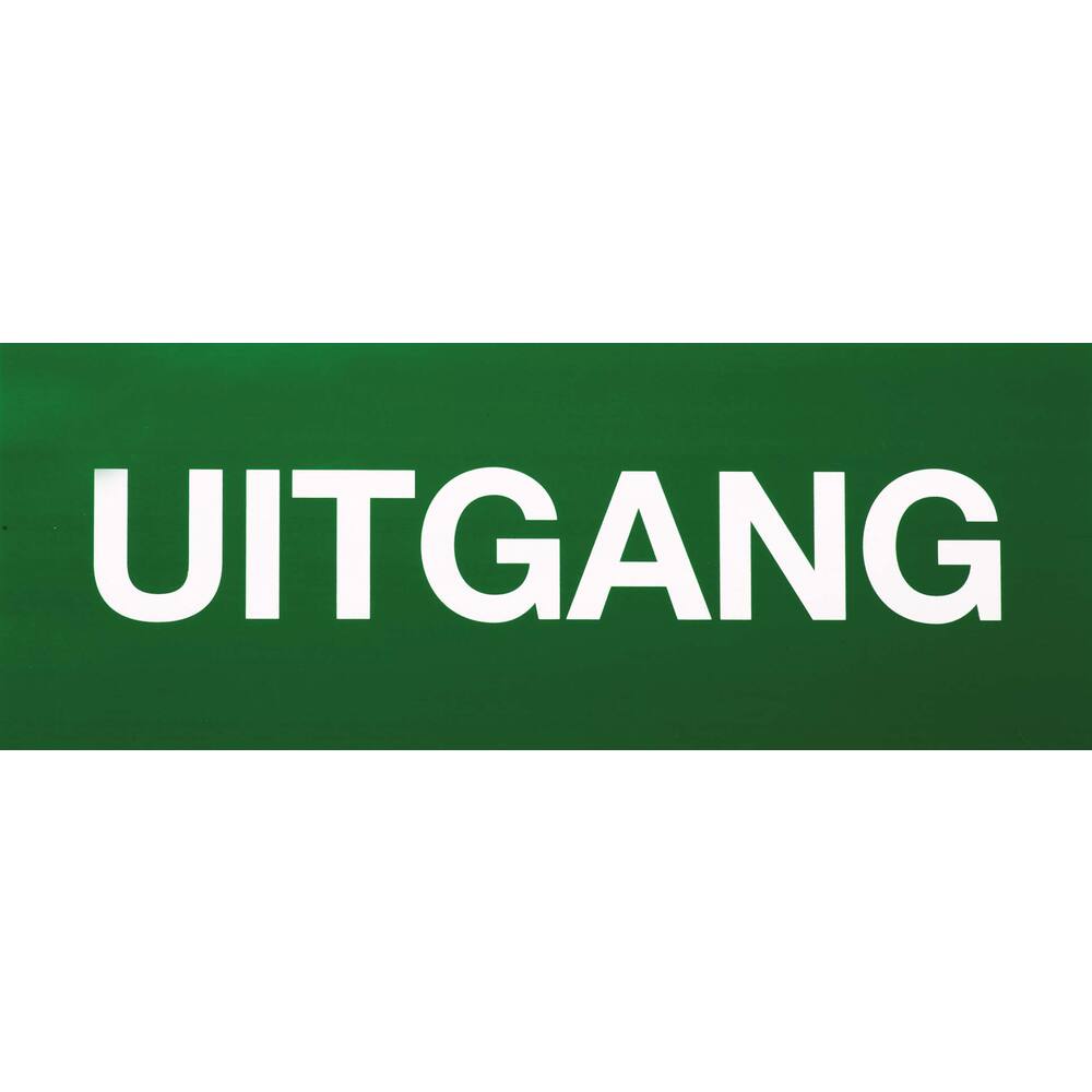 STICKER TEKST UITGANG 12 X 30 CM