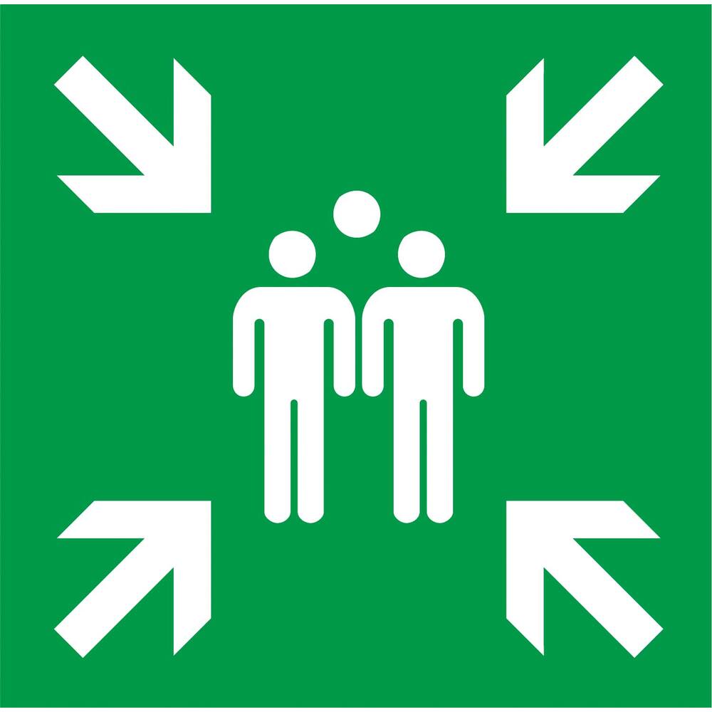 STICKER PICTOGRAM VERZAMELPUNT 20 X 20 CM