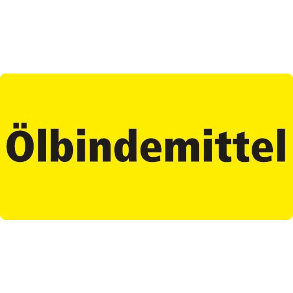 STICKER ÖLBINDEMITTEL (DUITS) 20 X 10 CM