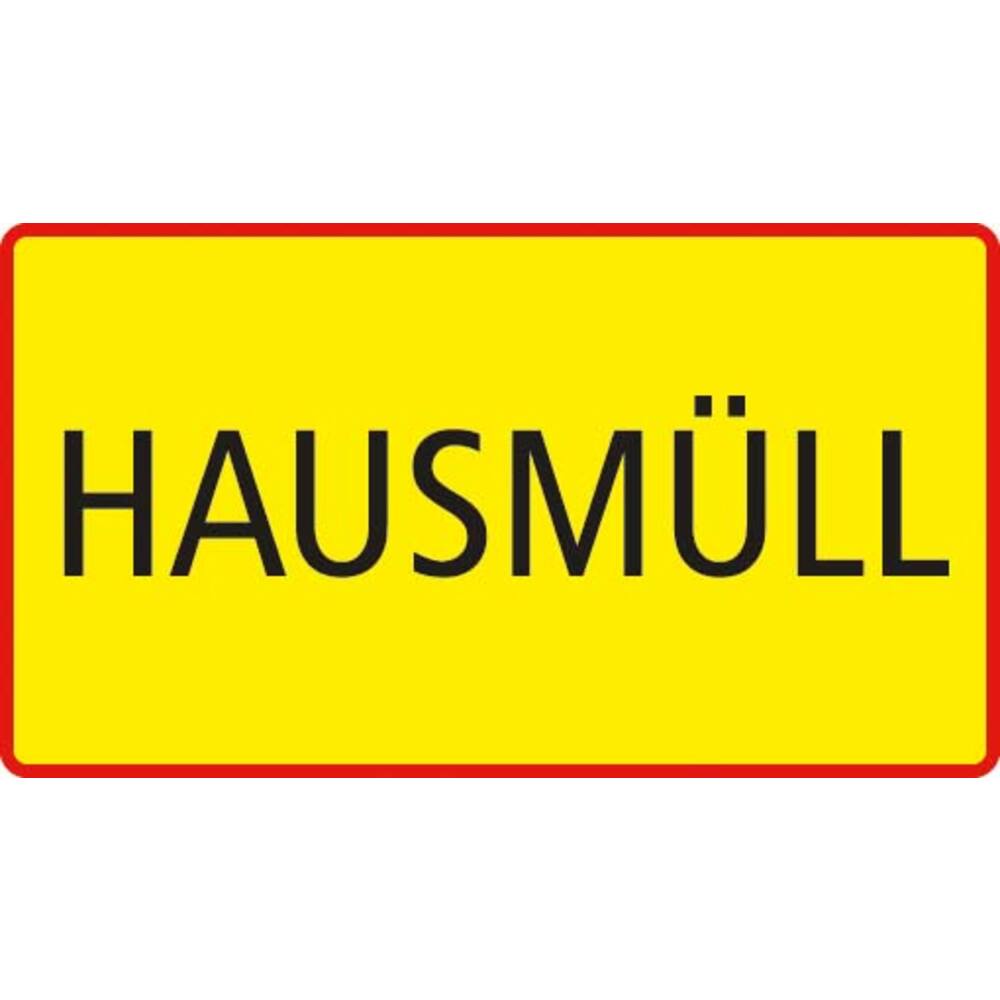 STICKER HAUSMÜLL (DUITS) 18 X 10 CM