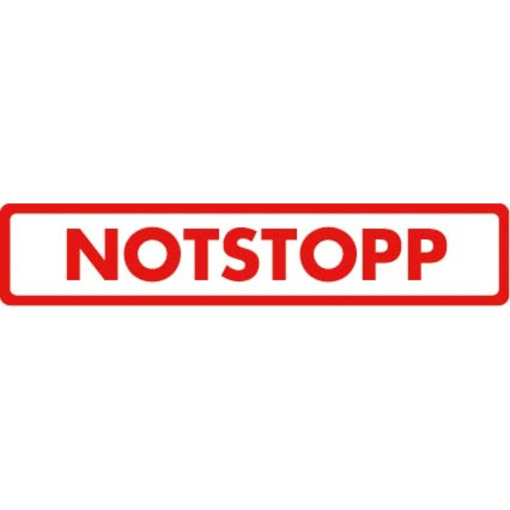 STICKER NOTSTOPP (DUITS) 15 X 3 CM
