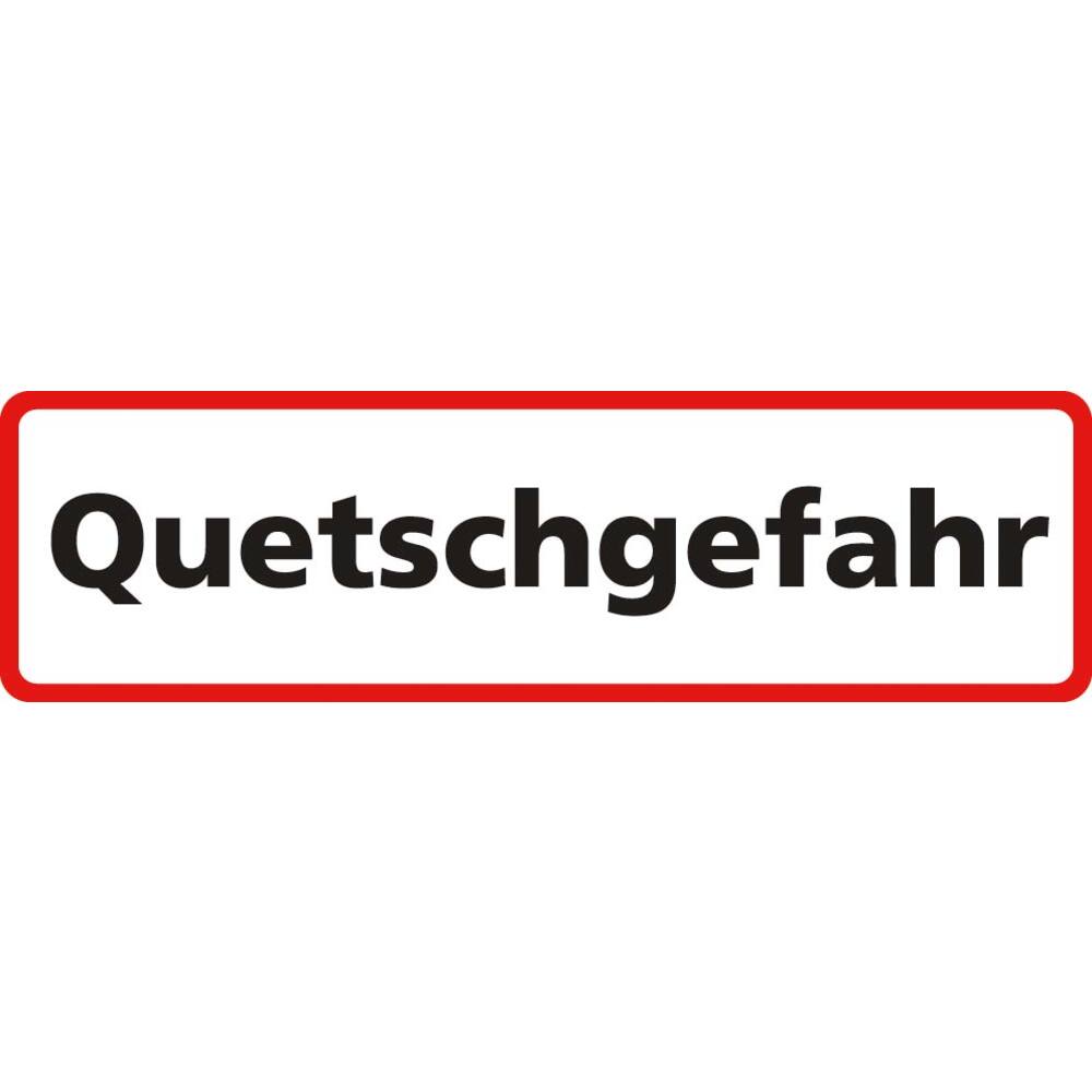STICKER QUETSCHGEFAHR (DUITS) 35 X 10 CM