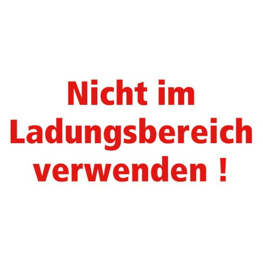 STICKER NICHT IM LADUNGSBEREICH VERWENDEN! (DUITS) 20 X 10 CM
