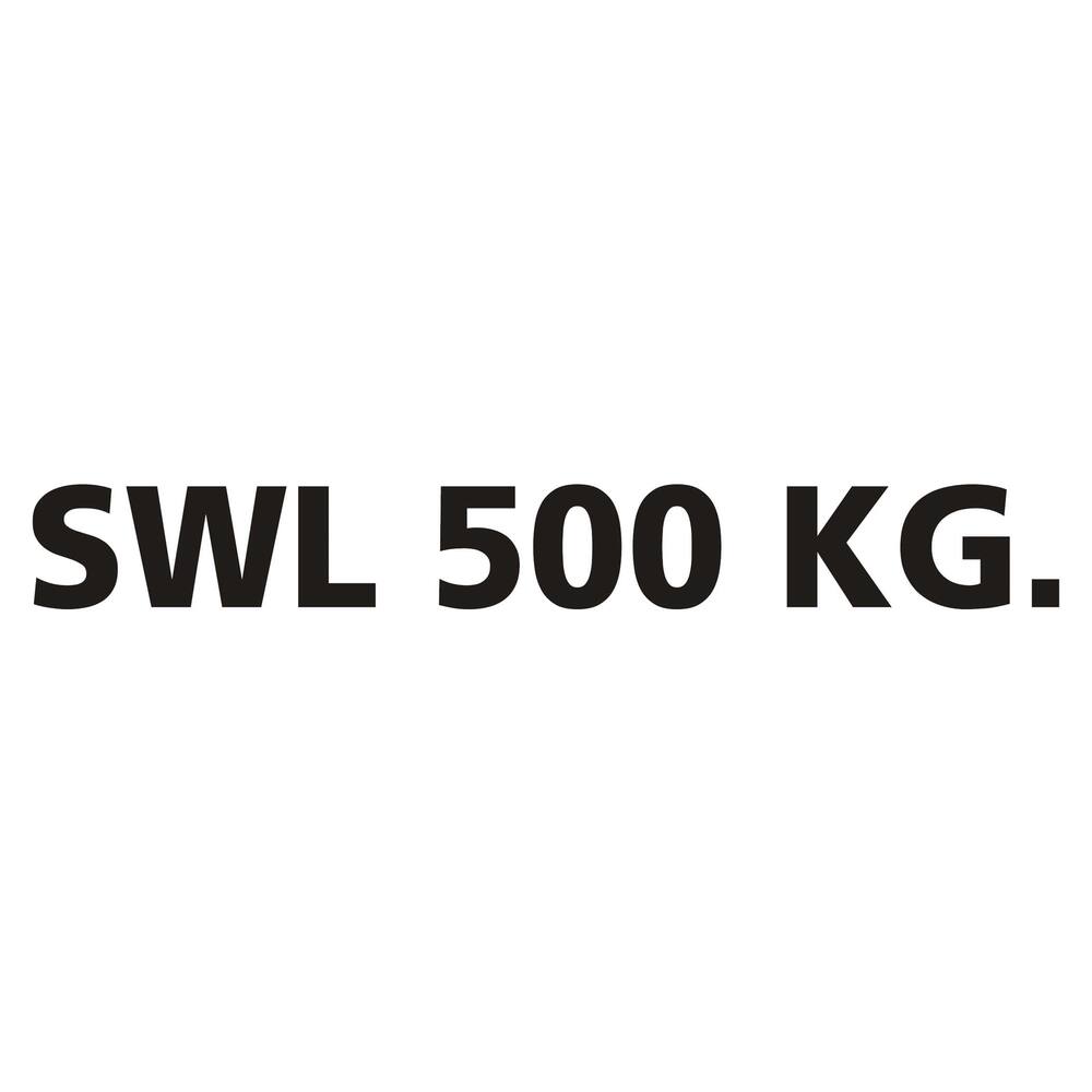 STICKER SWL 500 KG. 100 X 15 CM