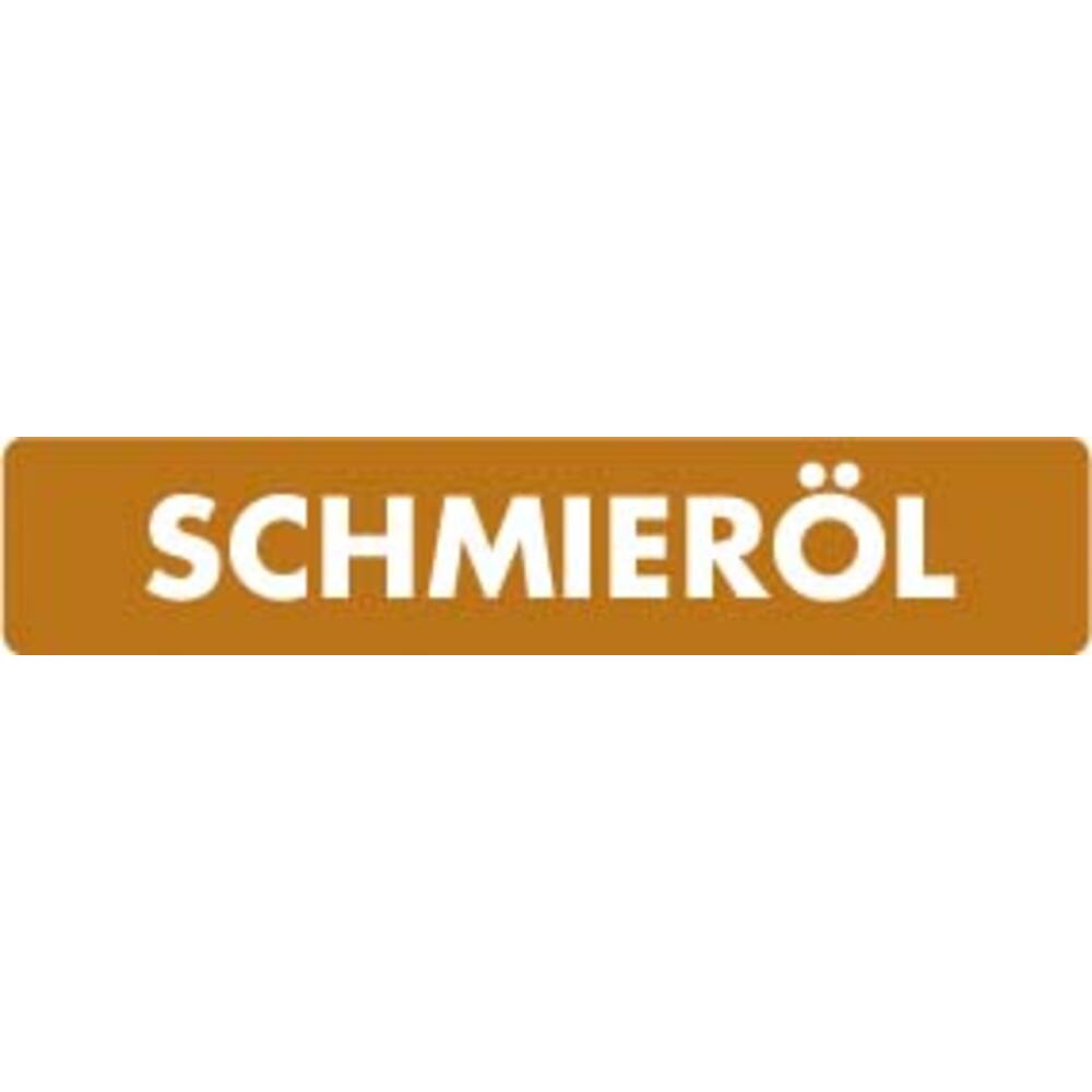 STICKER SCHMIERÖL (DUITS) 10 X 3 CM