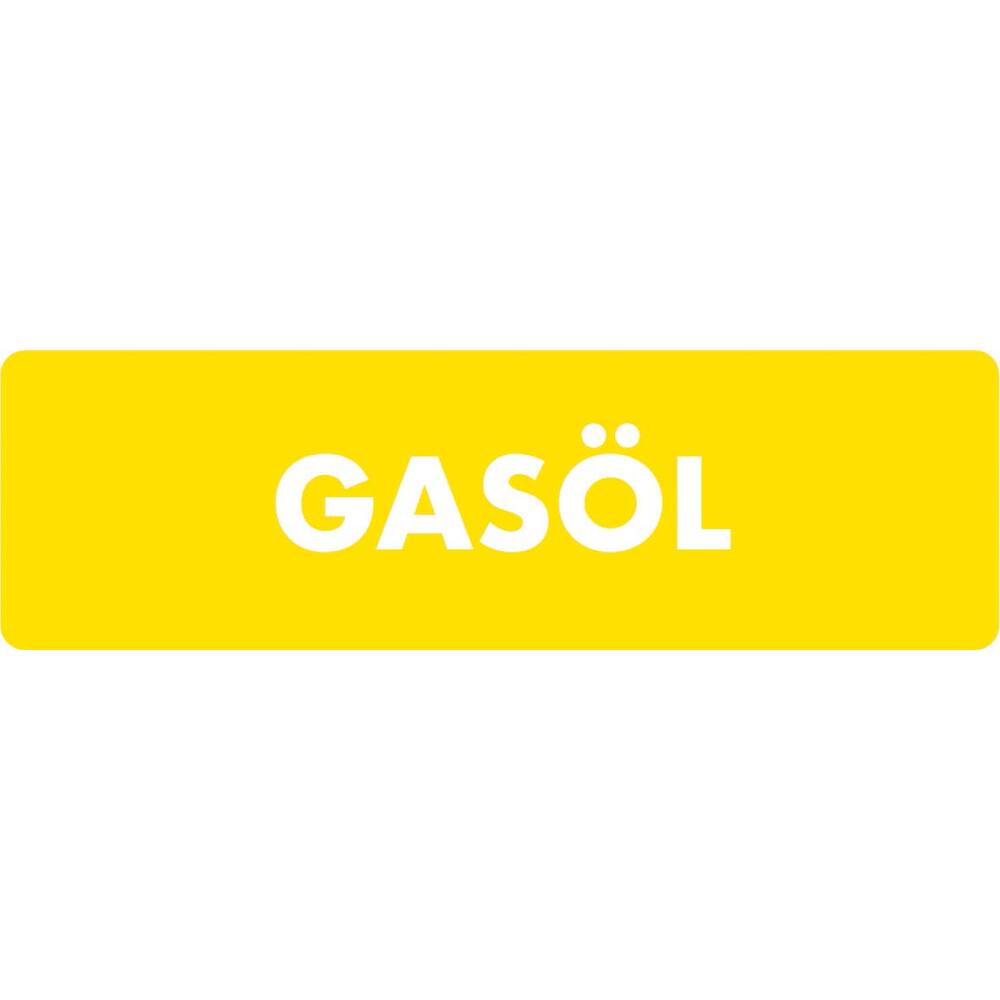 STICKER GASÖL (DUITS) 10 X 3 CM