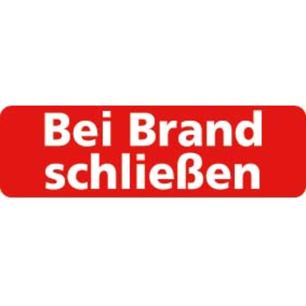 STICKER BEI BRAND SCHLIESSEN (DUITS) 10 X 3 CM