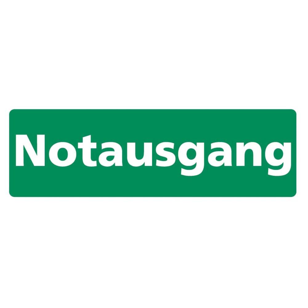 STICKER NOTAUSGANG (DUITS) 30 X 10 CM