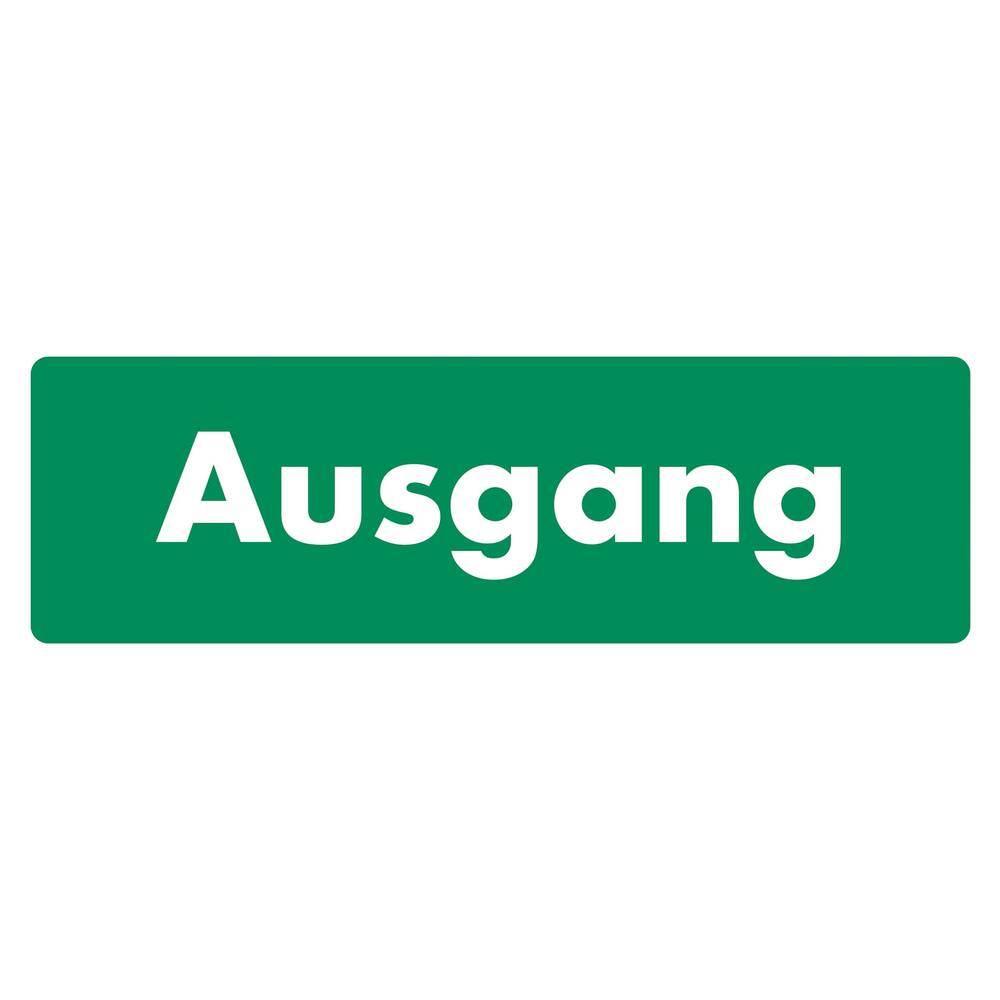 STICKER AUSGANG (DUITS) 30 X 10 CM