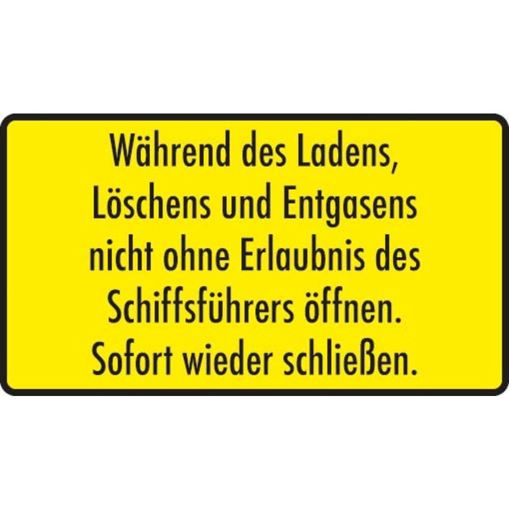 STICKER WÄHREND DES LADENS (DUITS) 18 X 10 CM