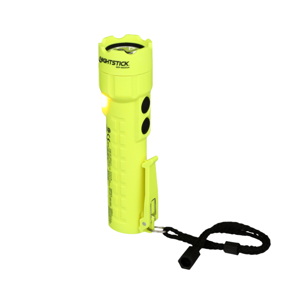 ATEX (ZONE 0) ZAKLAMP NIGHTSTICK MET CLIP EN DUAL LIGHT