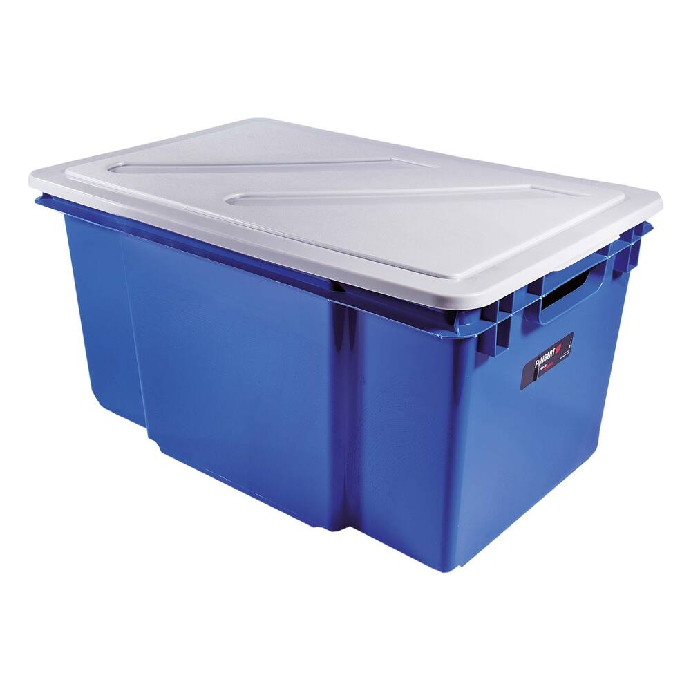 BASIC OPBERGKIST + DEKSEL COMPLEET 50L BLAUW 60X40X30CM