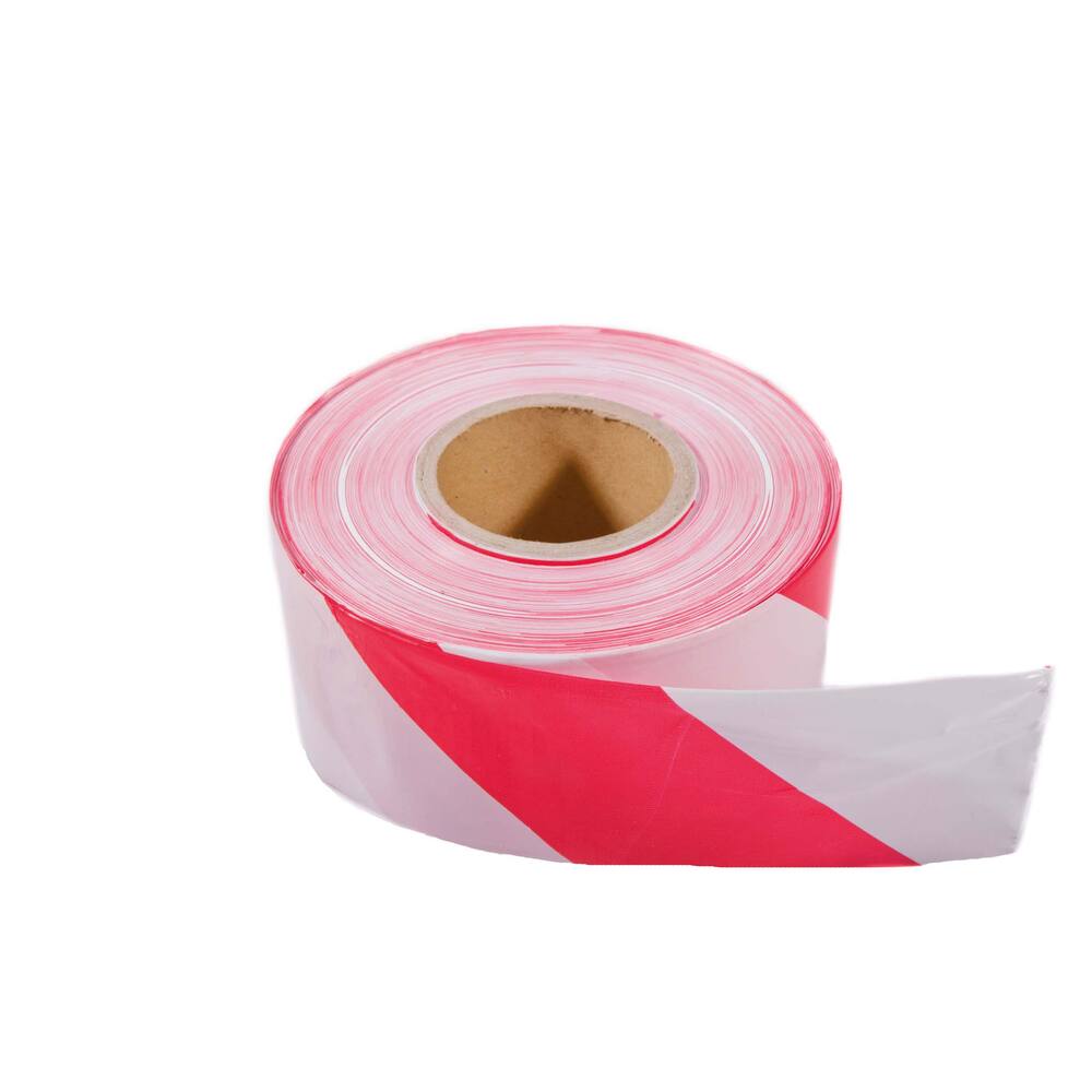 MARKEERLINT ROOD/WIT 80MM 500M