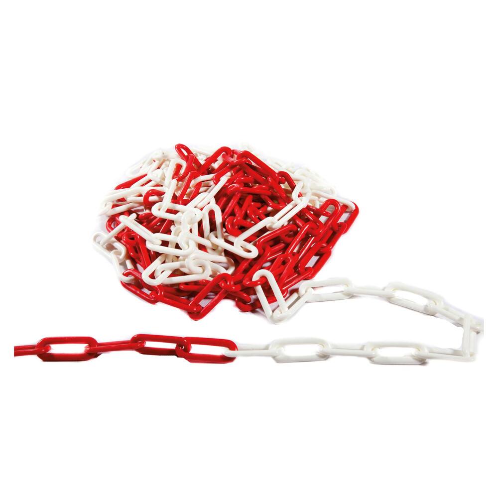 MARKEERKETTING ROOD-WIT 6MM 25M