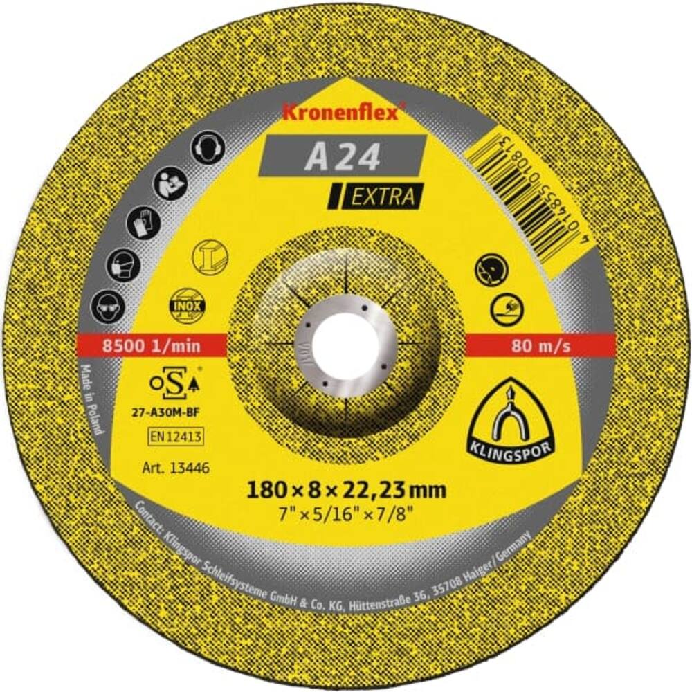 AFBRAAMSCHIJF (A 24 EXtra) 115 X 6 X 22,23MM (10 SCHIJF/DOOS)