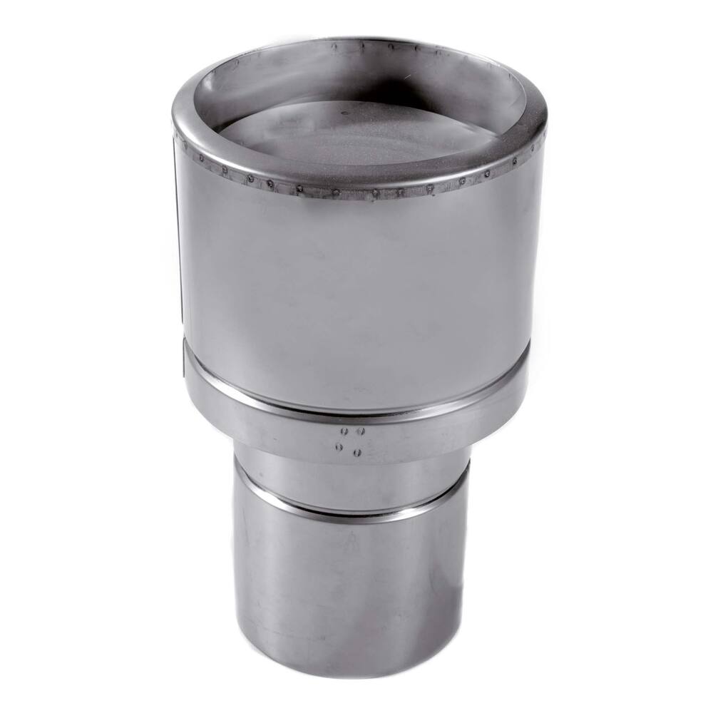 SCHOORSTEENKAP VOOR OLIEKACHELS, RVS   70 MM