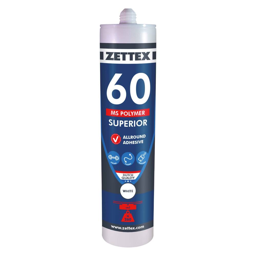 ZETTEX POLYMEER MS60 290ML ZWART