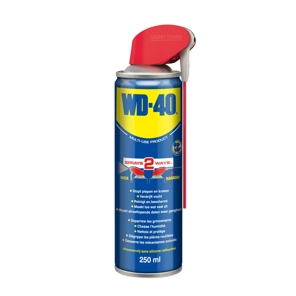 WD-40 MULTI-USE PRODUCT SPRAY SMART STRAW 250ML (6 STUK/DOOS)