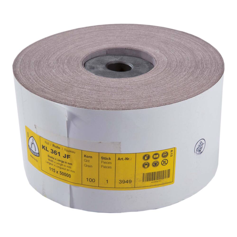 SCHUURBAND, LINNEN (KL 361 JF) 115MM X 50M, KORREL 40