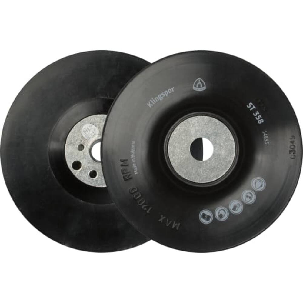 FIBER-STEUNSCHIJF, GLAD/FLEXIBEL (ST 358) 115MM