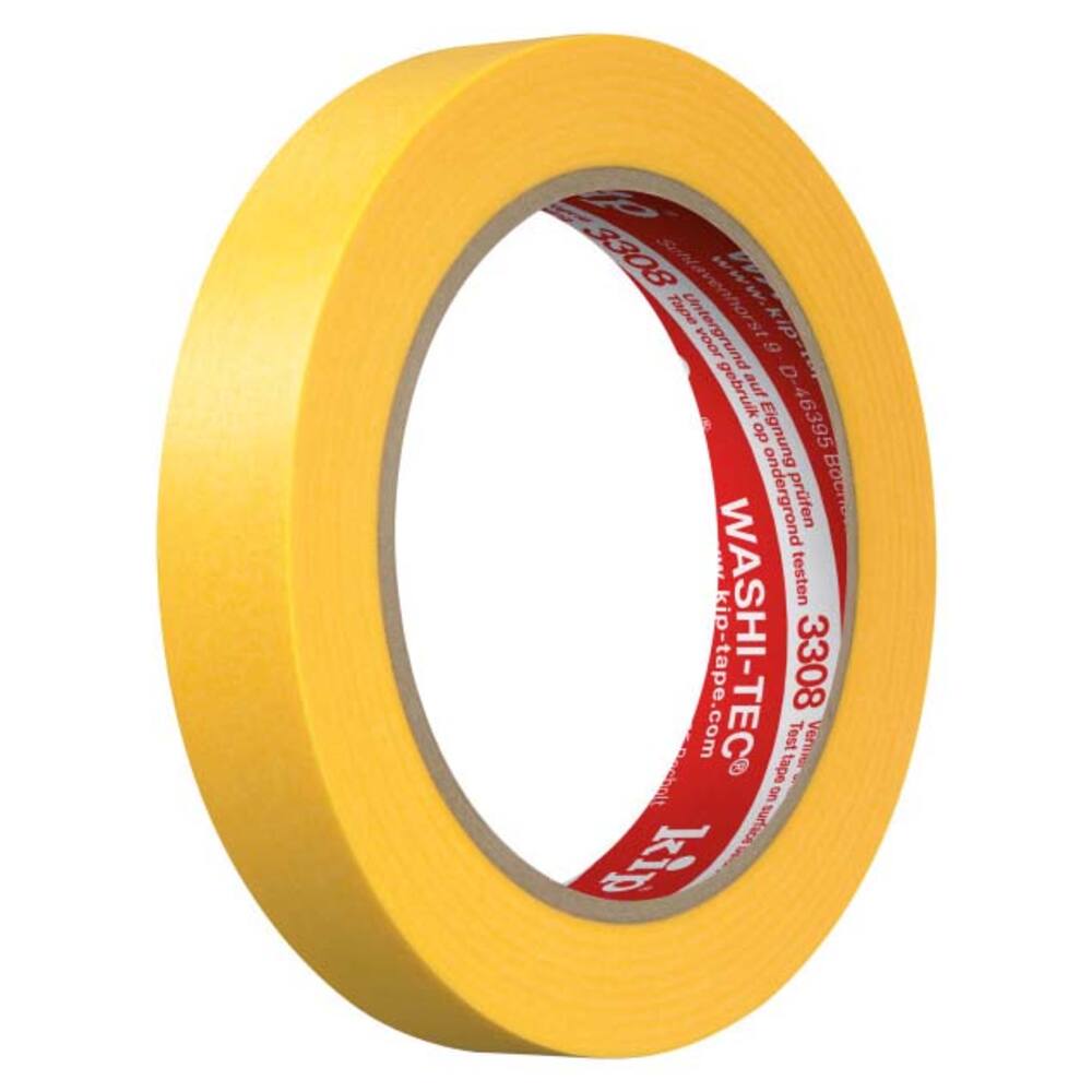 AFZETBAND KIP 50M GEEL 18 MM (48 ROL/DOOS)