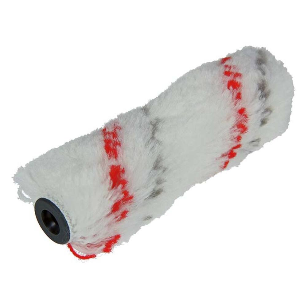VERFROL PERLON WIT MET RODE EN GRIJZE STREEP 10 CM (10 STUK/DOOSJE)
