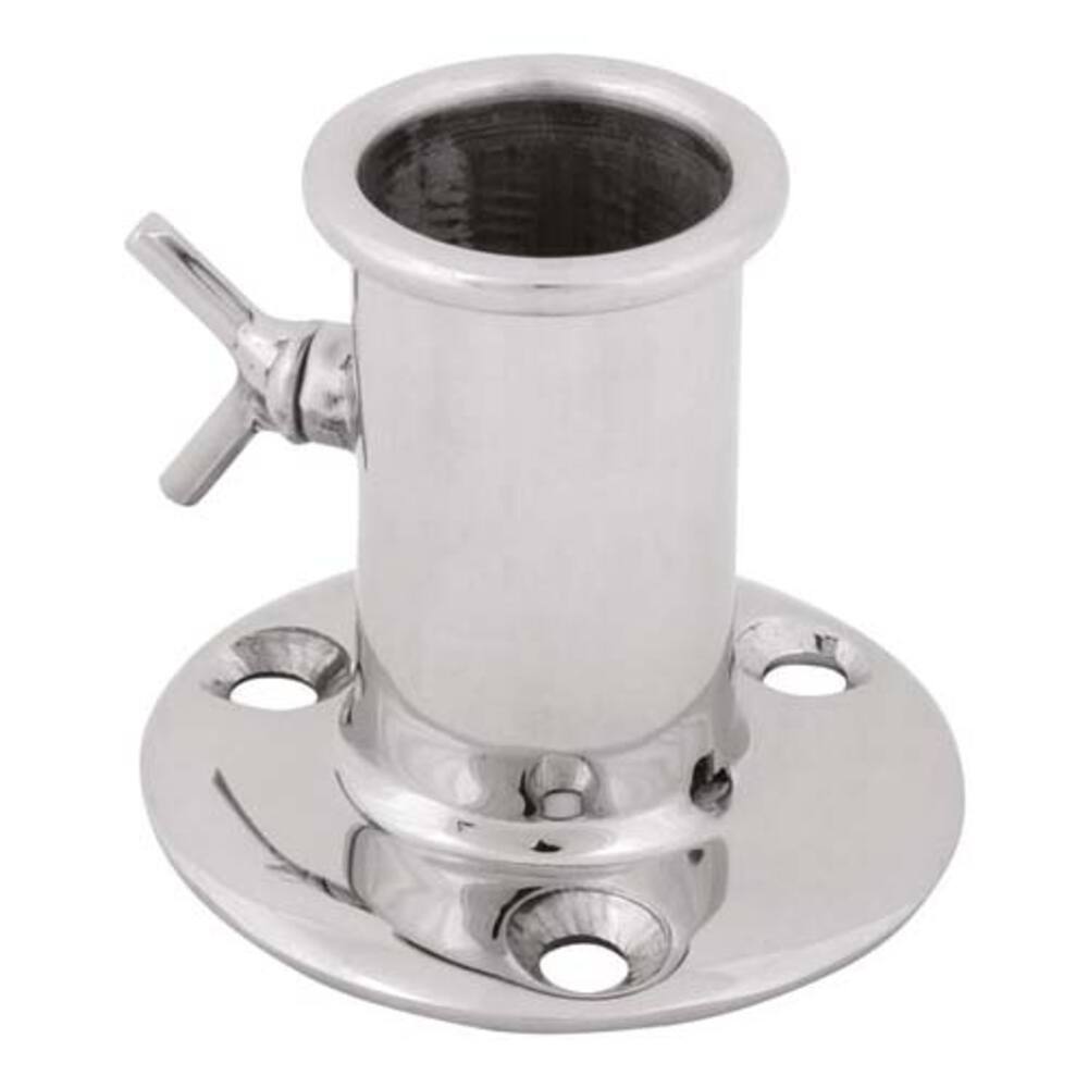VLAGGENSTOKHOUDER RVS 304 RECHT 25MM