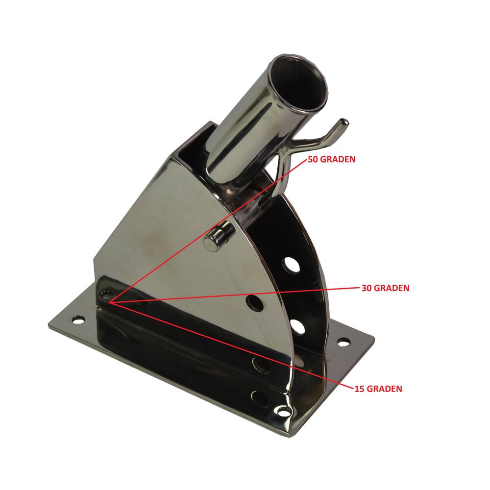 VLAGGENSTOKHOUDER KLAPBAAR RVS 316 45MM