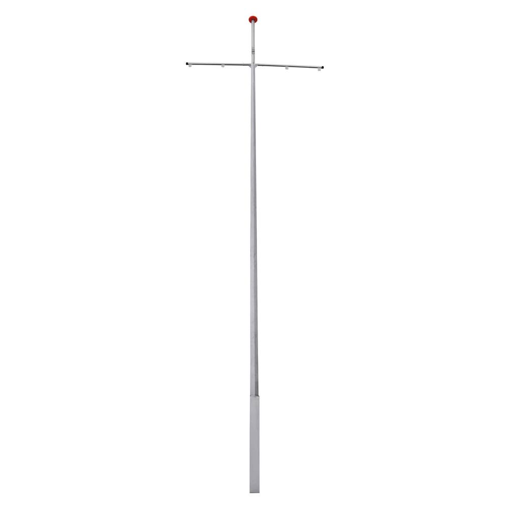 +CONISCHE ALUMINIUM LANTAARNMAST 6M