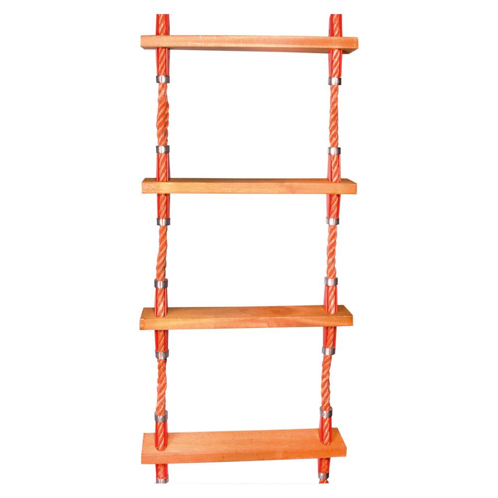 VLUCHTLADDER  9 PLATTE TREDEN, ONDERSTE TREDEN VAN RUBBER  3M