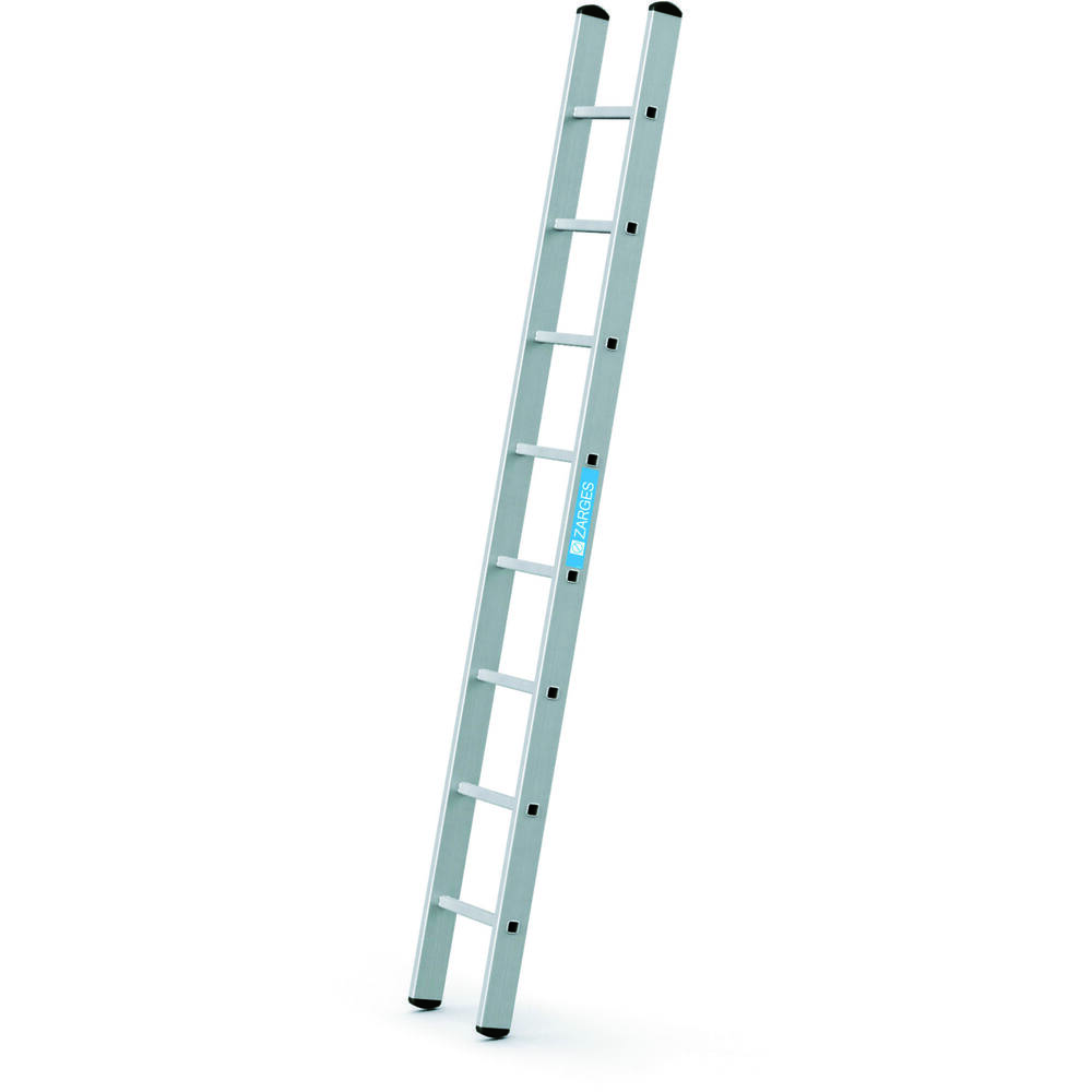 ZARGES RUIMLADDER 08 VIERKANTE SPORTEN    2,49M NL (VOET ZWART)