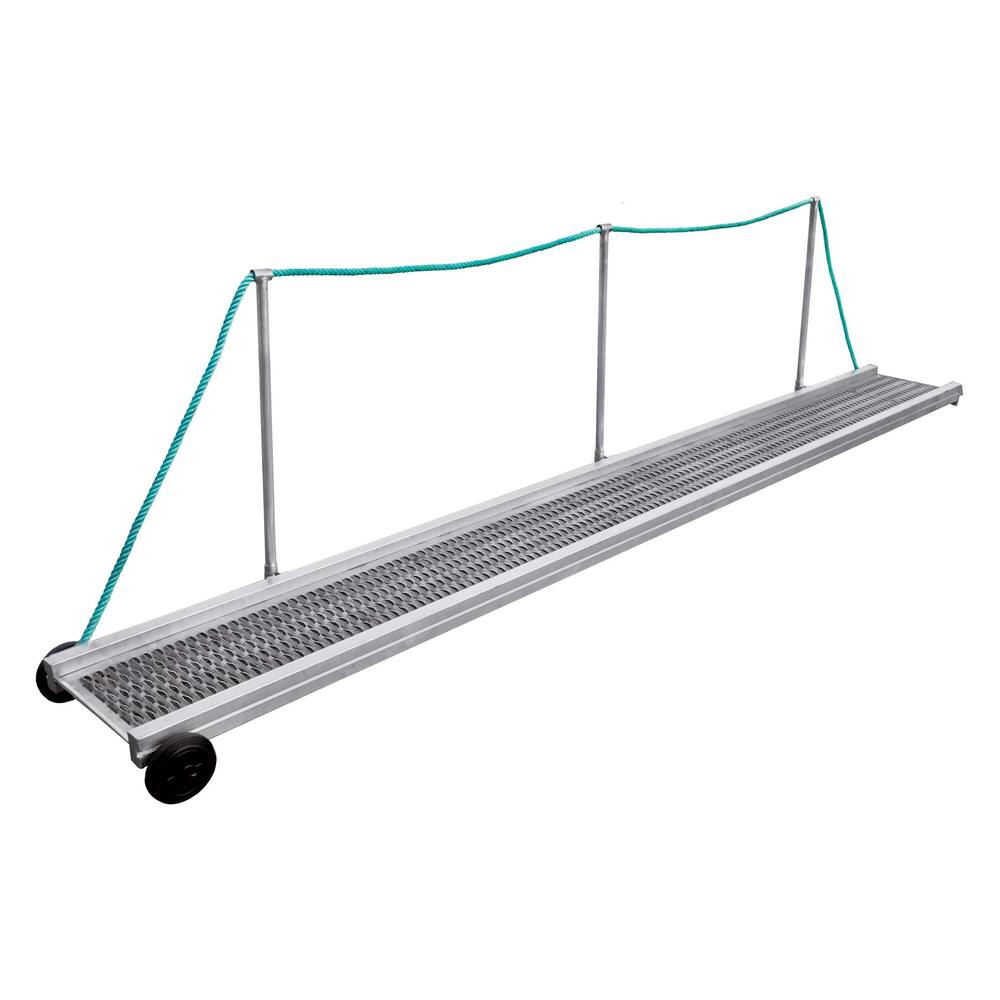 ALUMINIUM DRIJFPLANK MET SPECIAAL ANTISLIP ROOSTER AS 2 MTR