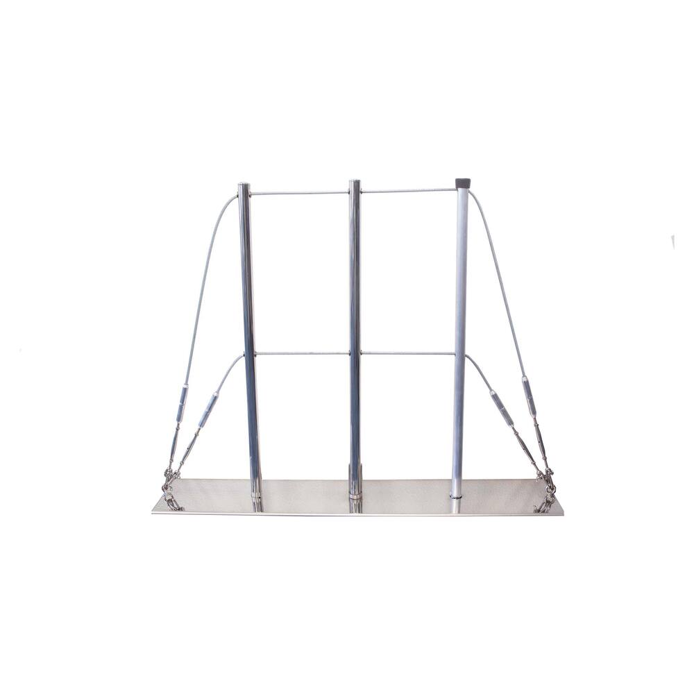 +ALUMINIUM RELING VAST, INCLUSIEF LASPEN
