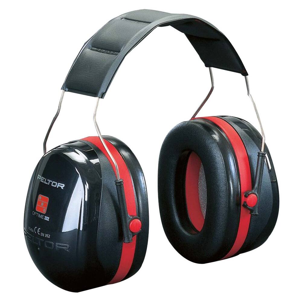 GEHOORBESCHERMER PELTOR OPTIME3 H540A ZWART/ROOD (SNR 35dB)