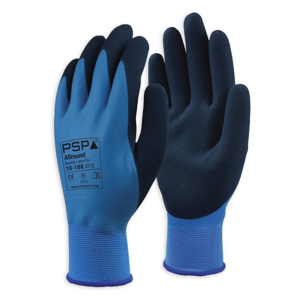 HANDSCHOEN PSP 10-188 ALLROUND DOUBLE LATEX PRO, MT 08/M