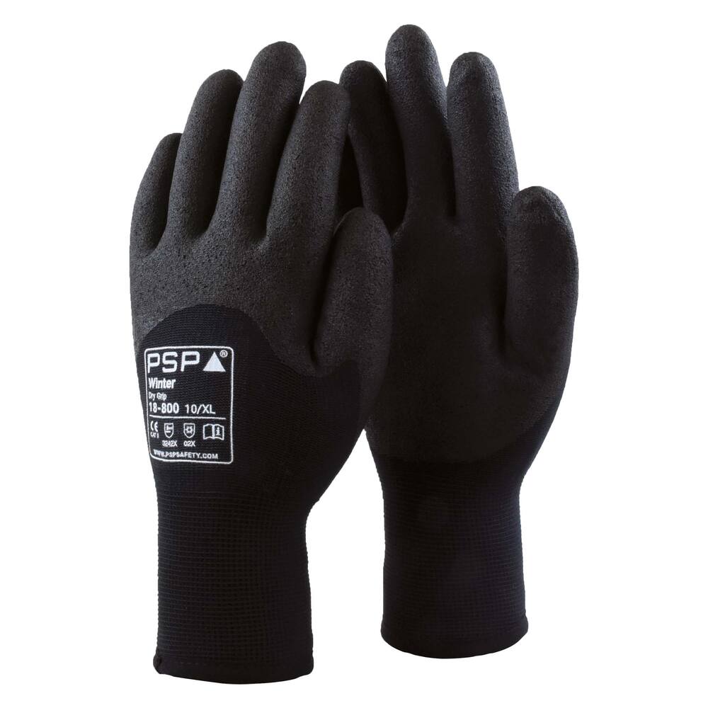 HANDSCHOEN PSP 18-800 WINTER DRY GRIP PRO ZWART, MT 08/M