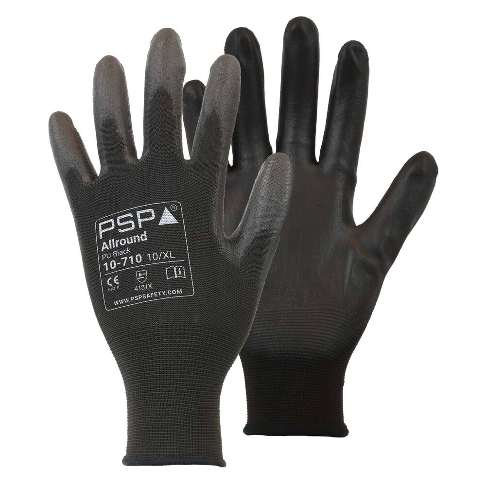 HANDSCHOEN PSP 10-710 ALLROUND PU BLACK, MT 08/M