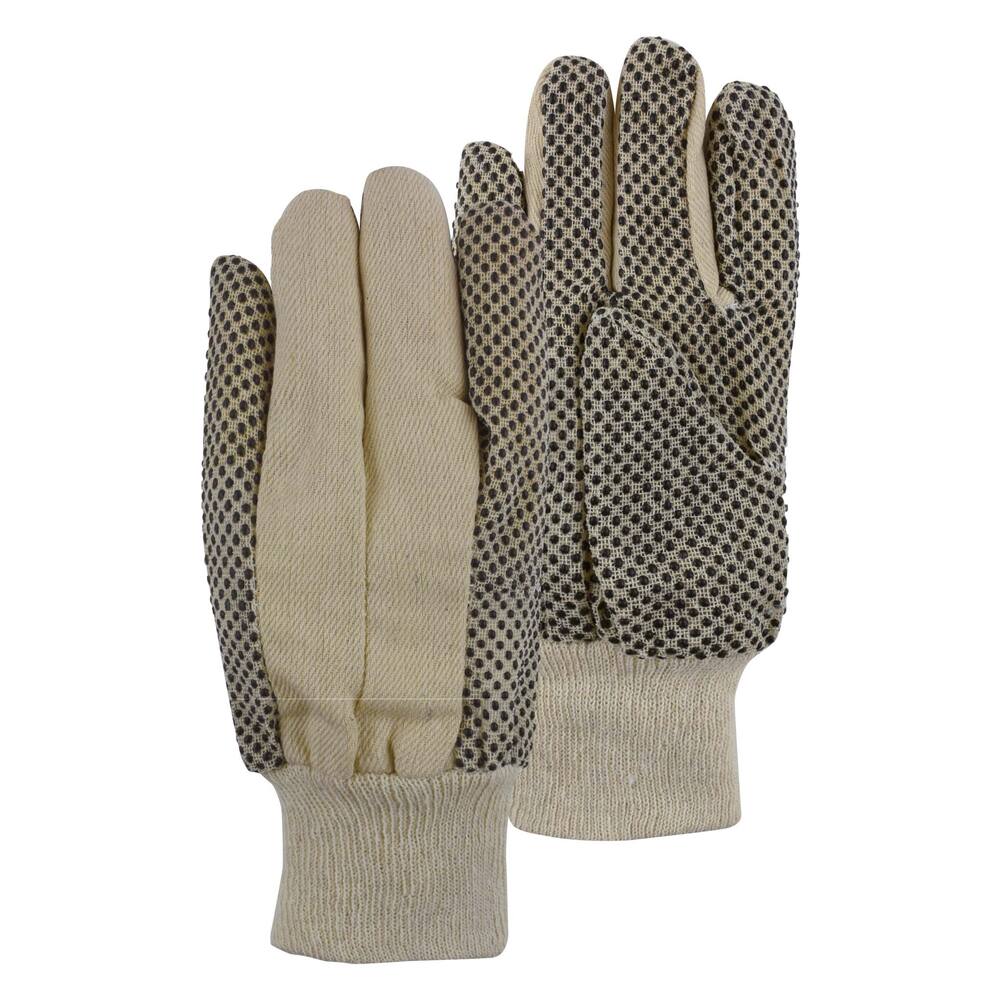 +HANDSCHOEN PSP 20-405 COTTON POLKA DOT ZWARTE NOPJES 12ST, ONE SIZE